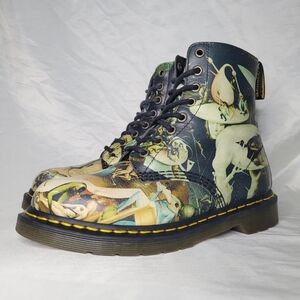 Dr. Martens 1460 Pascal Hieronymus Bosch "Hell" art print leather boots